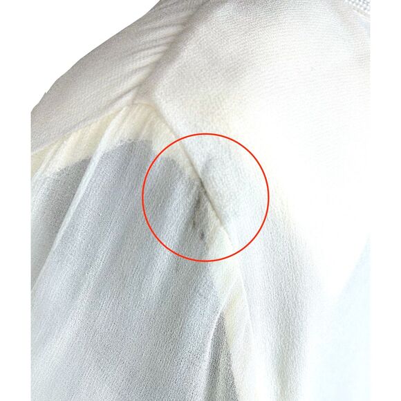 1990's Peter Nygård Silk Cream Blouse - Picture 10 of 10